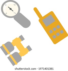 icon navigation perfect for hiking traveling camping backpacking