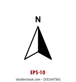 The icon of navigation, sailing. Simple flat icon illustration of navigation, sailing for a website or mobile application on white background