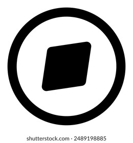 The icon of navigation, sailing. Simple flat icon illustration of navigation, sailing for a website or mobile application on white background