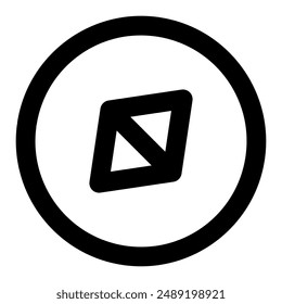 The icon of navigation, sailing. Simple flat icon illustration of navigation, sailing for a website or mobile application on white background