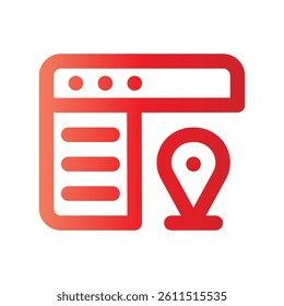 icon navigation with style gradient