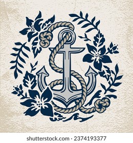 Icon navy textile illustration vector