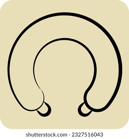 Icon Neck Pillow. related to Orthopedic symbol. hand drawn style. simple design editable. simple illustration