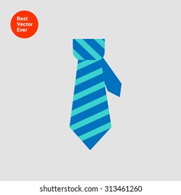 Icon of necktie in square