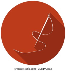 Icon Needle with a long shadow