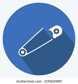 Icon Needlework. suitable for education symbol. long shadow style. simple design editable. design template vector. simple illustration