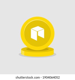 Icon NEO Flache Vektorgrafik. Flachlogo einzeln