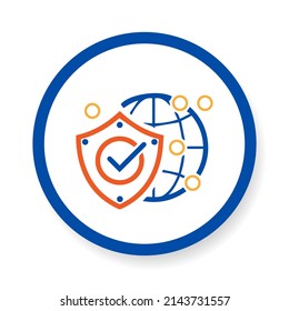 icon Network Detection and Response, vector, eps.10