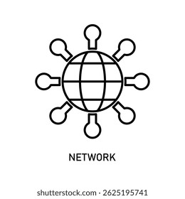 Icon a network, isolated against a clean background.