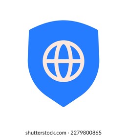 icon network security. editable file and color, vector icon illustration