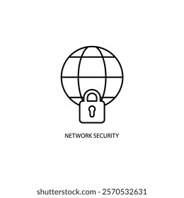 Icon a NETWORK SECURITY, isolated against a clean background.
