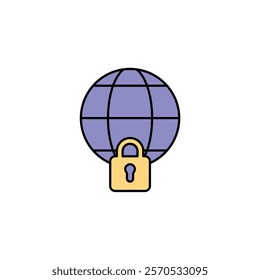 Icon a NETWORK SECURITY, isolated against a clean background.