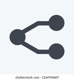 Icon Network. suitable for Education symbol. glyph style. simple design editable. design template vector. simple symbol illustration