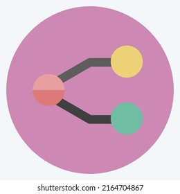 Icon Network. suitable for Education symbol. flat style. simple design editable. design template vector. simple symbol illustration
