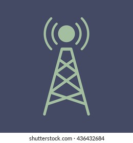 Icon of Network Tower. Eps-10.