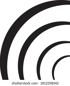 Icon Of Networking Black Colored
