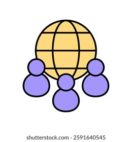 Icon a networking, isolated against a clean background.