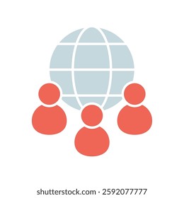 Icon a networking, isolated against a clean background.