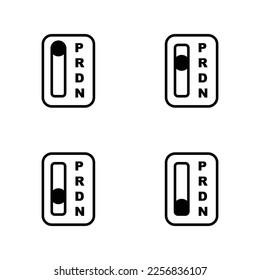Icon neutral gear car matic outline