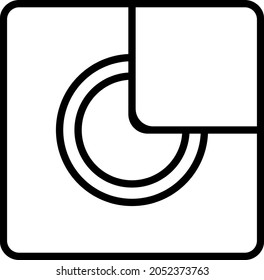 Icono para una nueva cámara abstracta.