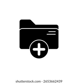 Icono de una nueva carpeta, aislado en un fondo limpio.