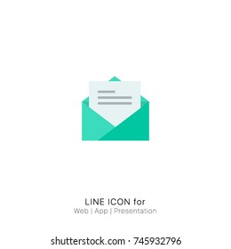Icon new Message graphic design single icon vector