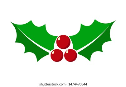 Icon of New Year's decoration for design and decoration, flat style