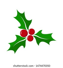 Icon of New Year's decoration for design and decoration, flat style