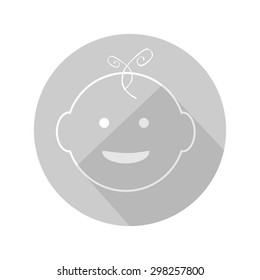Icon for newborn baby, eps 10