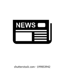  Icon of news. Flat design. 