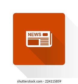  Icon of news. Flat design. 