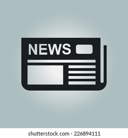  Icon of news. Flat design. 