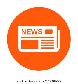  Icon of news. Flat design. 