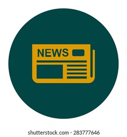  Icon of news. Flat design. 