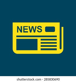  Icon of news. Flat design. 