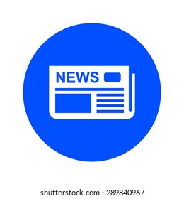  Icon of news. Flat design. 