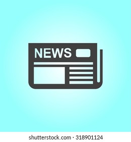  Icon of news. Flat design. 