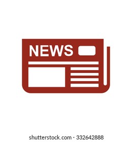  Icon of news. Flat design. 