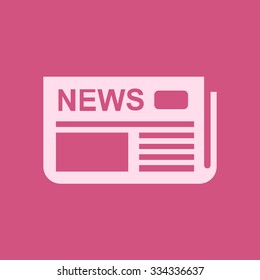  Icon of news. Flat design. 