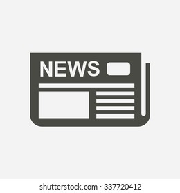  Icon of news. Flat design. 