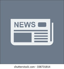  Icon of news. Flat design. 