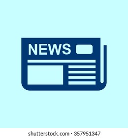  Icon of news. Flat design. 