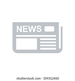  Icon of news. Flat design. 