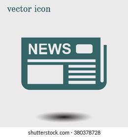  Icon of news. Flat design. 