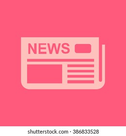  Icon of news. Flat design. 