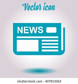  Icon of news. Flat design. 