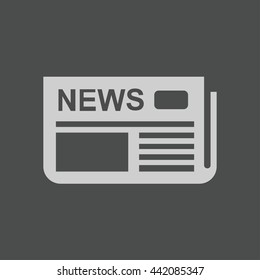  Icon of news. Flat design. 