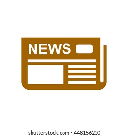 Icon of news. Flat design. 