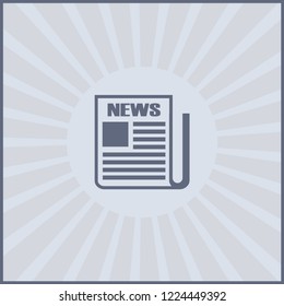Icon news Single Icon Graphic Design