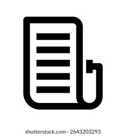 boletim informativo de ícone com estrutura de tópicos de estilo